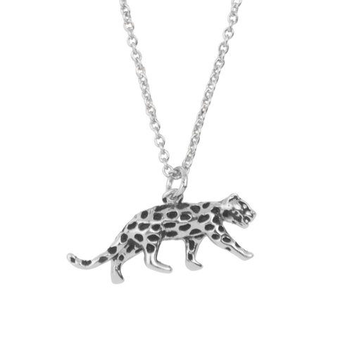 Souvenir Silverplated Necklace Leopard 