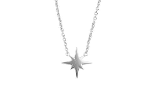 All the Luck in the World Souvenir Silverplated Necklace Starburst