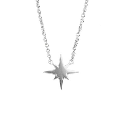 Souvenir Silverplated Necklace Starburst 
