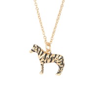 Souvenir Goldplated Ketting Zebra