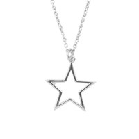 Souvenir Silverplated Necklace Star