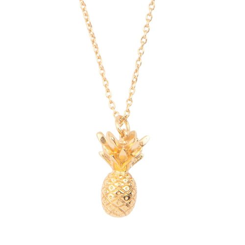 Souvenir Goldplated Ketting Ananas 