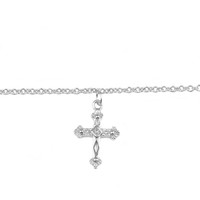 Souvenir Silverplated Bracelet Cross