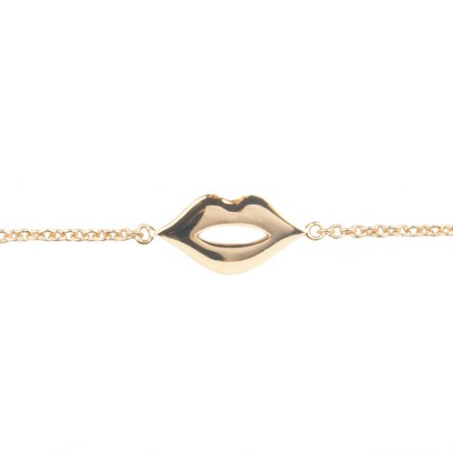Souvenir Goldplated Bracelet Lips 