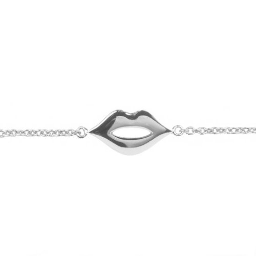 Souvenir Silverplated Armband Lippen 