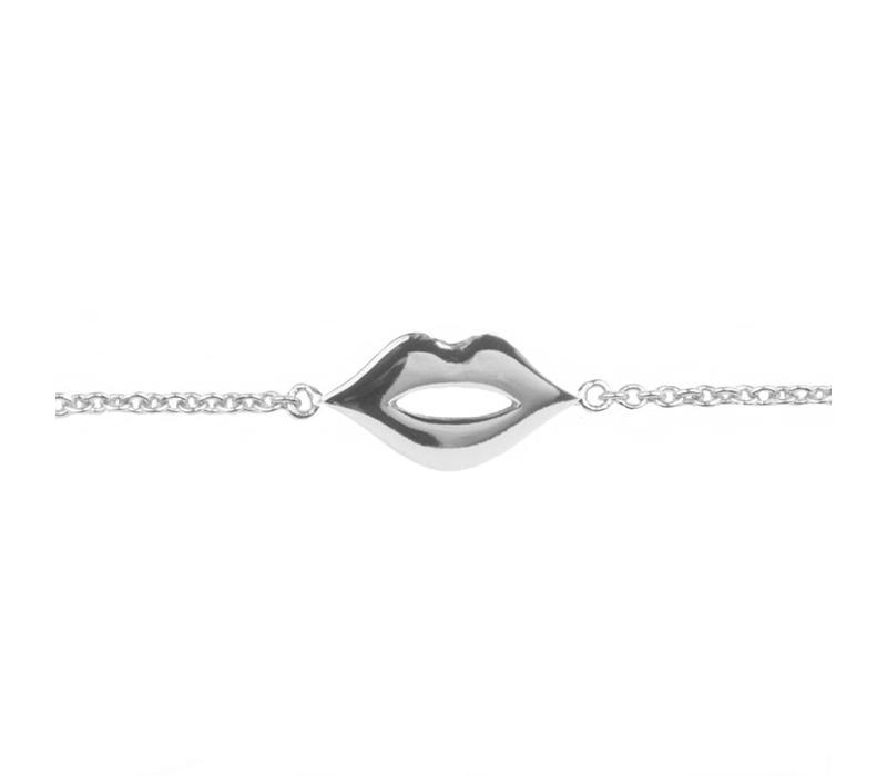 Souvenir Silverplated Armband Lippen