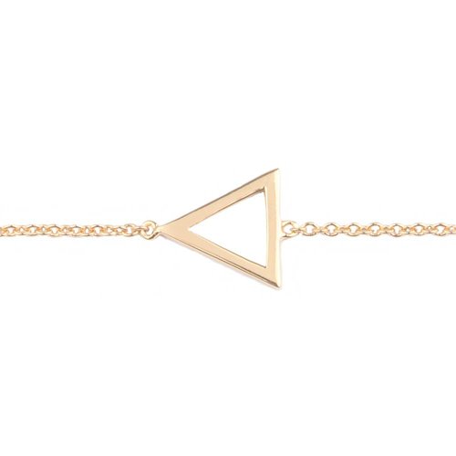 Souvenir Goldplated Armband Open Driehoek 