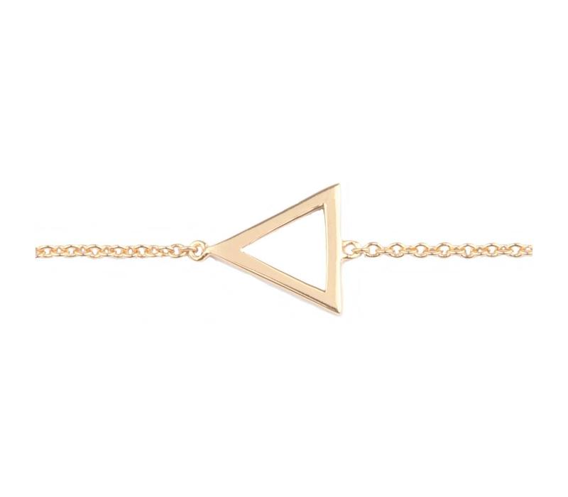 Souvenir Goldplated Bracelet Open Triangle