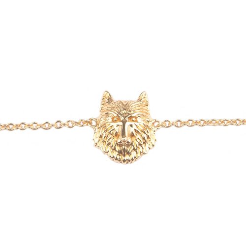 Souvenir Goldplated Bracelet Wolf 