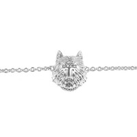 Souvenir Silverplated Armband Wolf