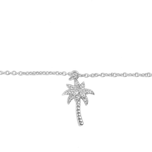 Souvenir Silverplated Bracelet Palm Tree 