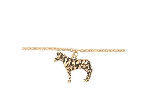 All the Luck in the World Souvenir Goldplated Bracelet Zebra