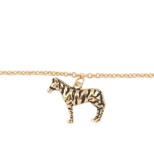 Souvenir Goldplated Armband Zebra 