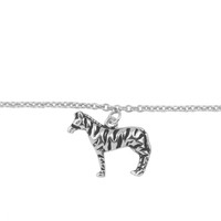 Souvenir Silverplated Armband Zebra