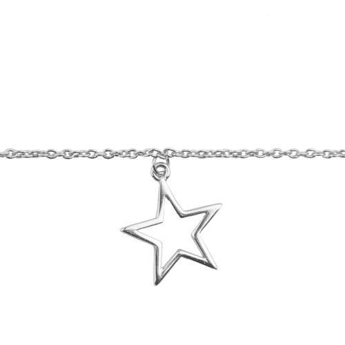 Souvenir Silverplated Bracelet Star 