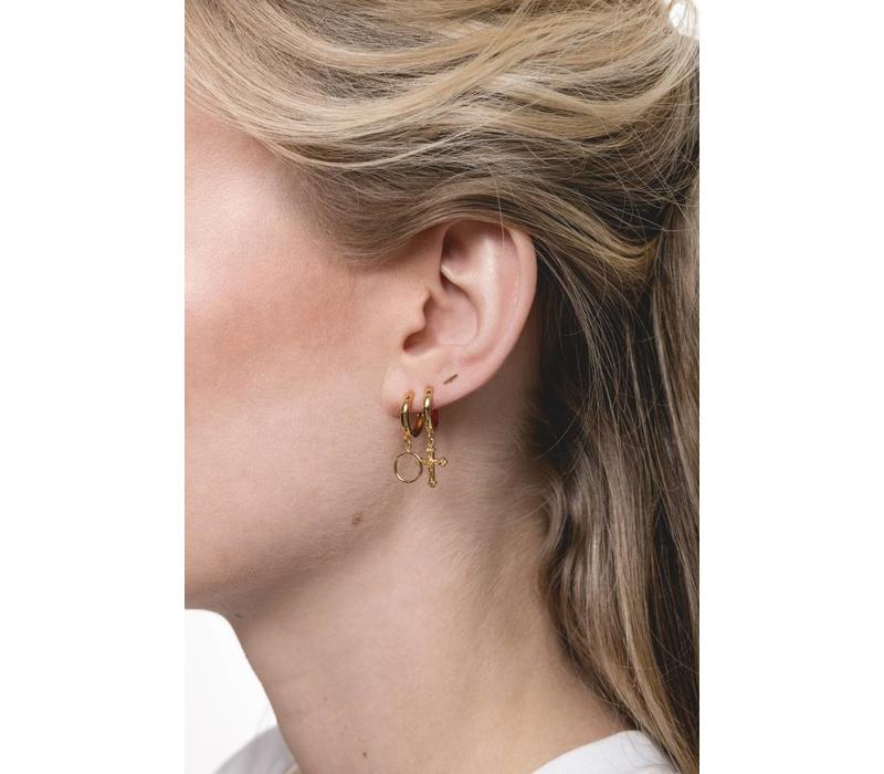 Souvenir Goldplated Earring Circle
