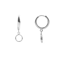 Souvenir Silverplated Earring Circle