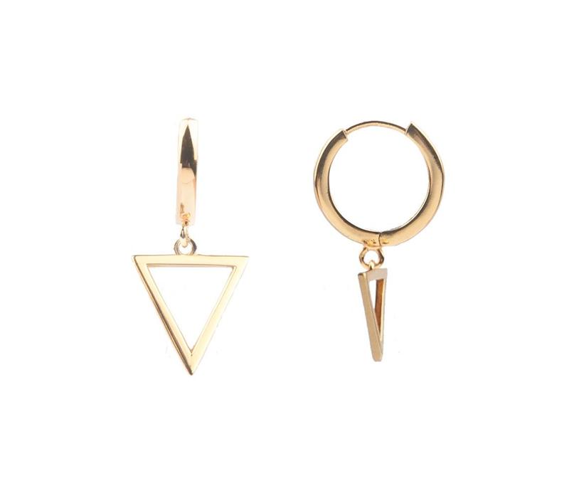 Souvenir Goldplated Earring Open Triangle