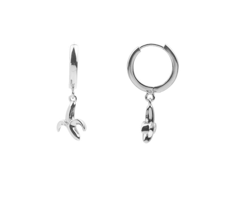 Souvenir Silverplated Earring Banana