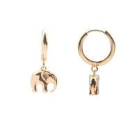 Souvenir Goldplated Earring Elephant