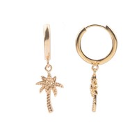 Souvenir Goldplated Earring Palm Tree