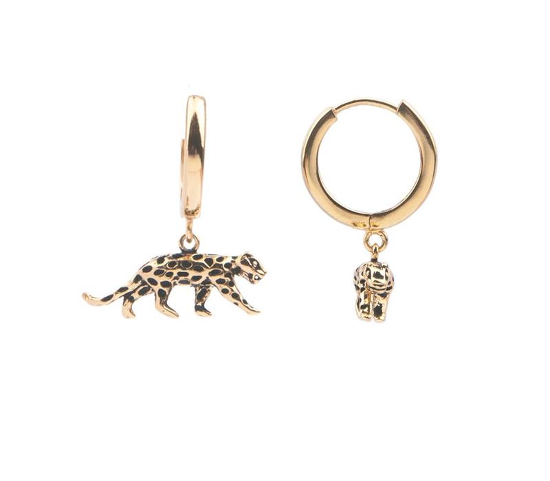 Souvenir Goldplated Earring Leopard