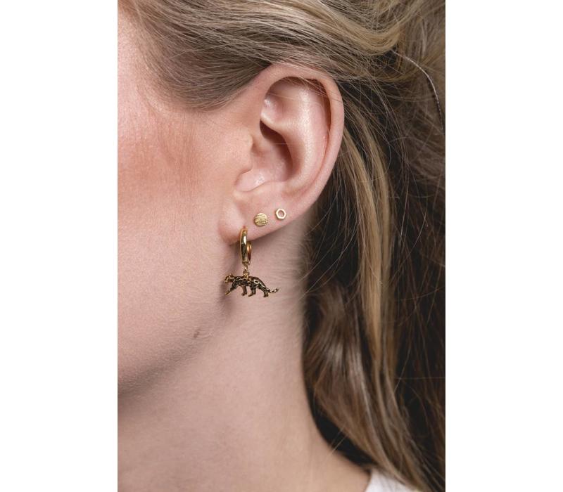 Souvenir Goldplated Earring Leopard