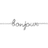 Urban Silverplated Bracelet Bonjour