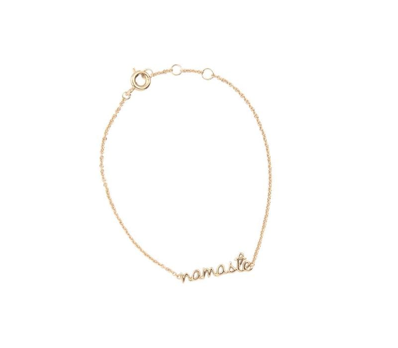 Urban Goldplated Armband Namaste