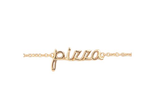 All the Luck in the World Urban Goldplated Bracelet Pizza