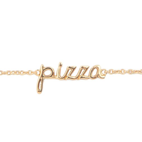 Urban Goldplated Bracelet Pizza 