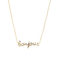 Urban Goldplated Ketting Bonjour