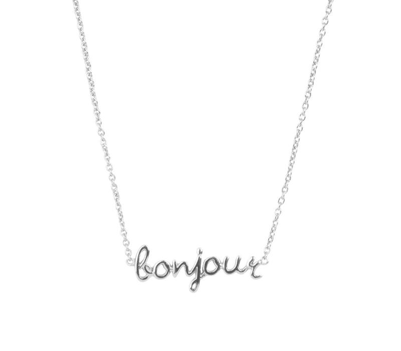 Urban Silverplated Ketting Bonjour