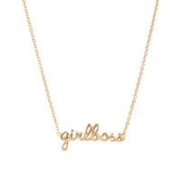 Urban Goldplated Necklace Girlboss