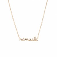 Urban Goldplated Necklace Namaste