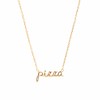 All the Luck in the World Urban Goldplated Necklace Pizza