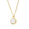 All the Luck in the World Galaxy Goldplated Ketting Bolvormig wit