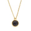 Galaxy Goldplated Ketting Globe Black Howlite