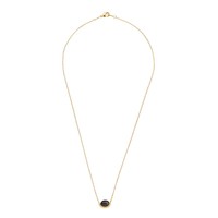 Galaxy Goldplated Necklace Moon A Black Howlite