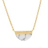 Galaxy Goldplated Ketting Moon B White Howlite