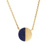 Galaxy Goldplated Ketting Moon C Blue Lapis Lazuli