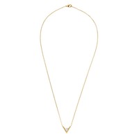 Galaxy Goldplated Necklace Triangle A White Howlite