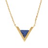 Galaxy Goldplated Ketting Triangle A Blue Lapis Lazuli