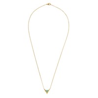 Galaxy Goldplated Necklace Triangle A Green Chrysoprase