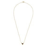 Galaxy Goldplated Ketting Triangle A Black Howlite