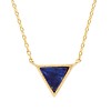 Galaxy Goldplated Ketting Triangle C Blue Lapis Lazuli