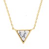 All the Luck in the World Galaxy Goldplated Ketting Triangle C White Howlite