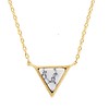 Galaxy Goldplated Ketting Triangle C White Howlite