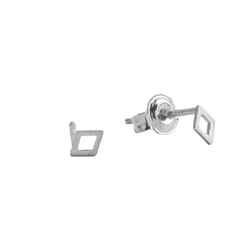 Petite Sterling Silver Oorbellen Ruit 