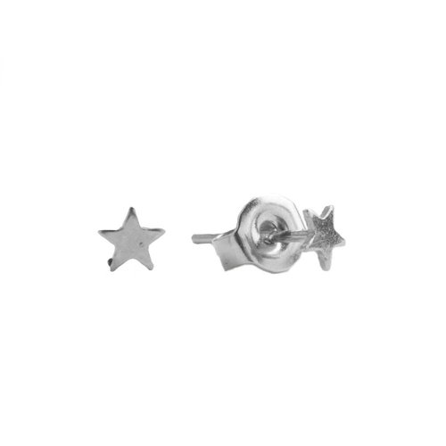 Petite Sterling Silver Earrings Star 